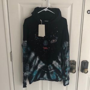 Ovadia Planets Tie Dye Hoodie, color indigo,S